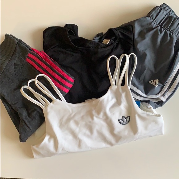 Adidas lot 2 tops and 2 bottoms. Size S. - Picture 1 of 5